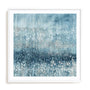Rain Abstract IV Blue Silver Wall Art