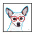 Bespectacled Dog Wall Art