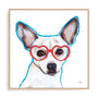 Bespectacled Dog Wall Art