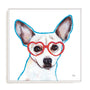 Bespectacled Dog Wall Art