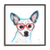 Bespectacled Dog Wall Art
