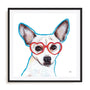 Bespectacled Dog Wall Art
