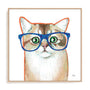 Bespectacled Cat Wall Art