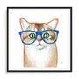 Bespectacled Cat Wall Art