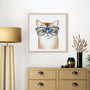 Bespectacled Cat Wall Art