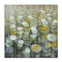 Rain Drops Yellow Wall Art