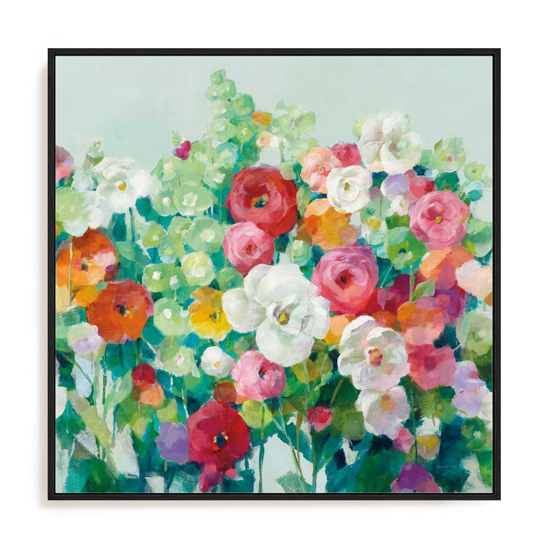 June Beauties Pale Blue Wall Art