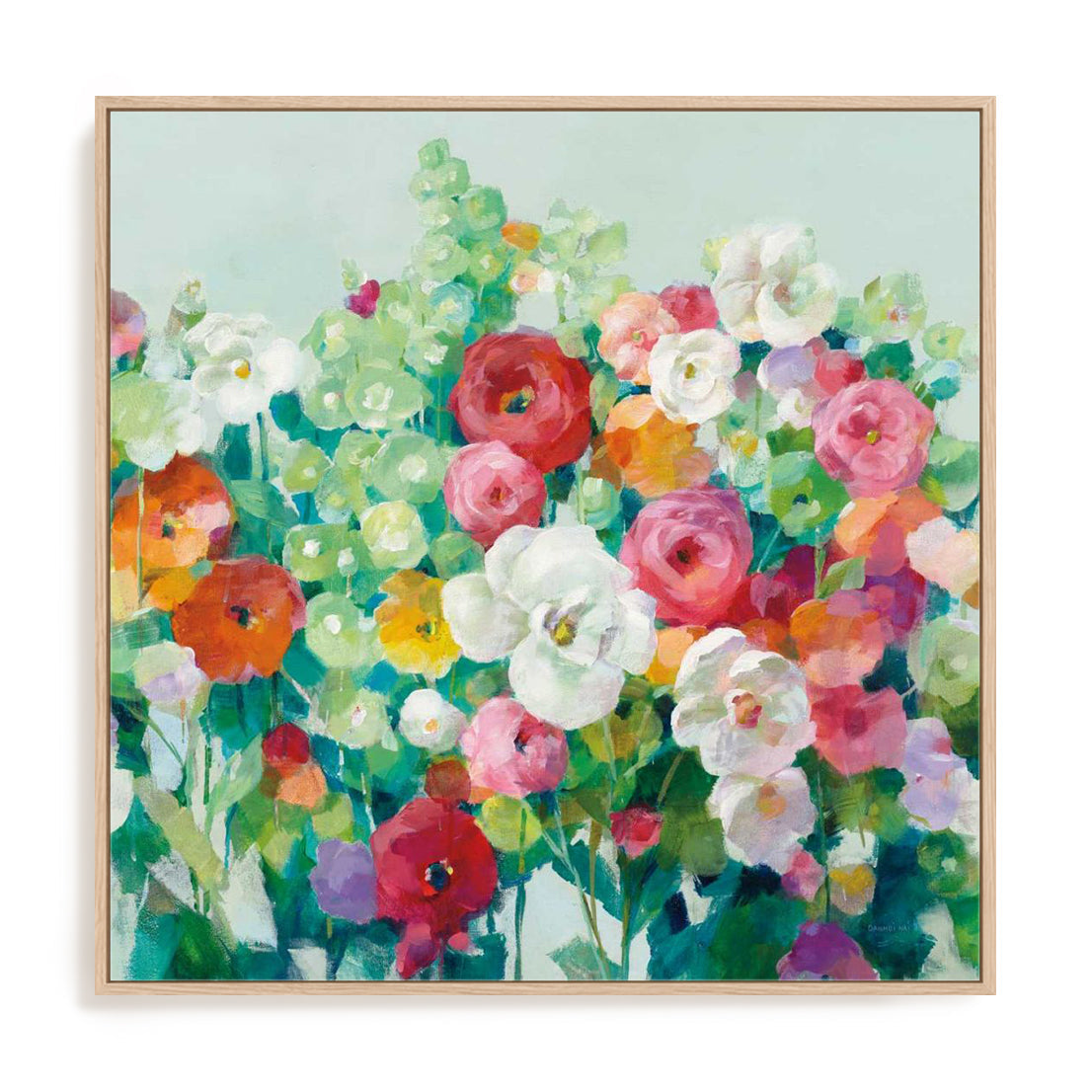 June Beauties Pale Blue Wall Art