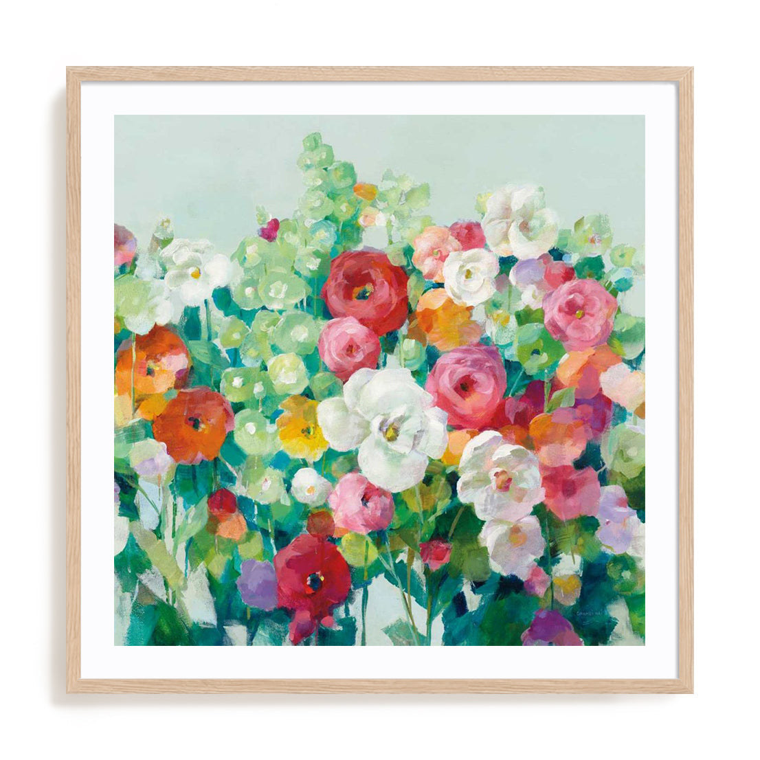 June Beauties Pale Blue Wall Art