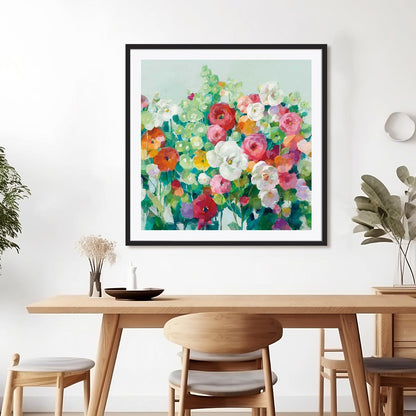 June Beauties Pale Blue Wall Art