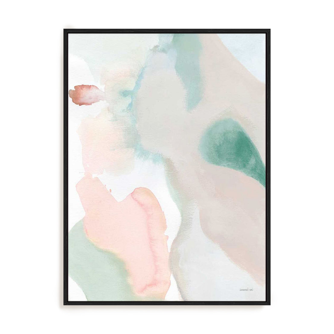 Sage and Pink Abstract II Wall Art