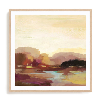 Maroon Landscape Wall Art
