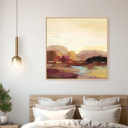 Maroon Landscape Wall Art
