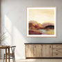 Maroon Landscape Wall Art