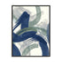Navy Brushy Abstract II Wall Art