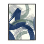 Navy Brushy Abstract II Wall Art
