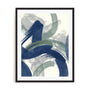 Navy Brushy Abstract II Wall Art