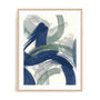 Navy Brushy Abstract II Wall Art