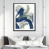 Navy Brushy Abstract II Wall Art