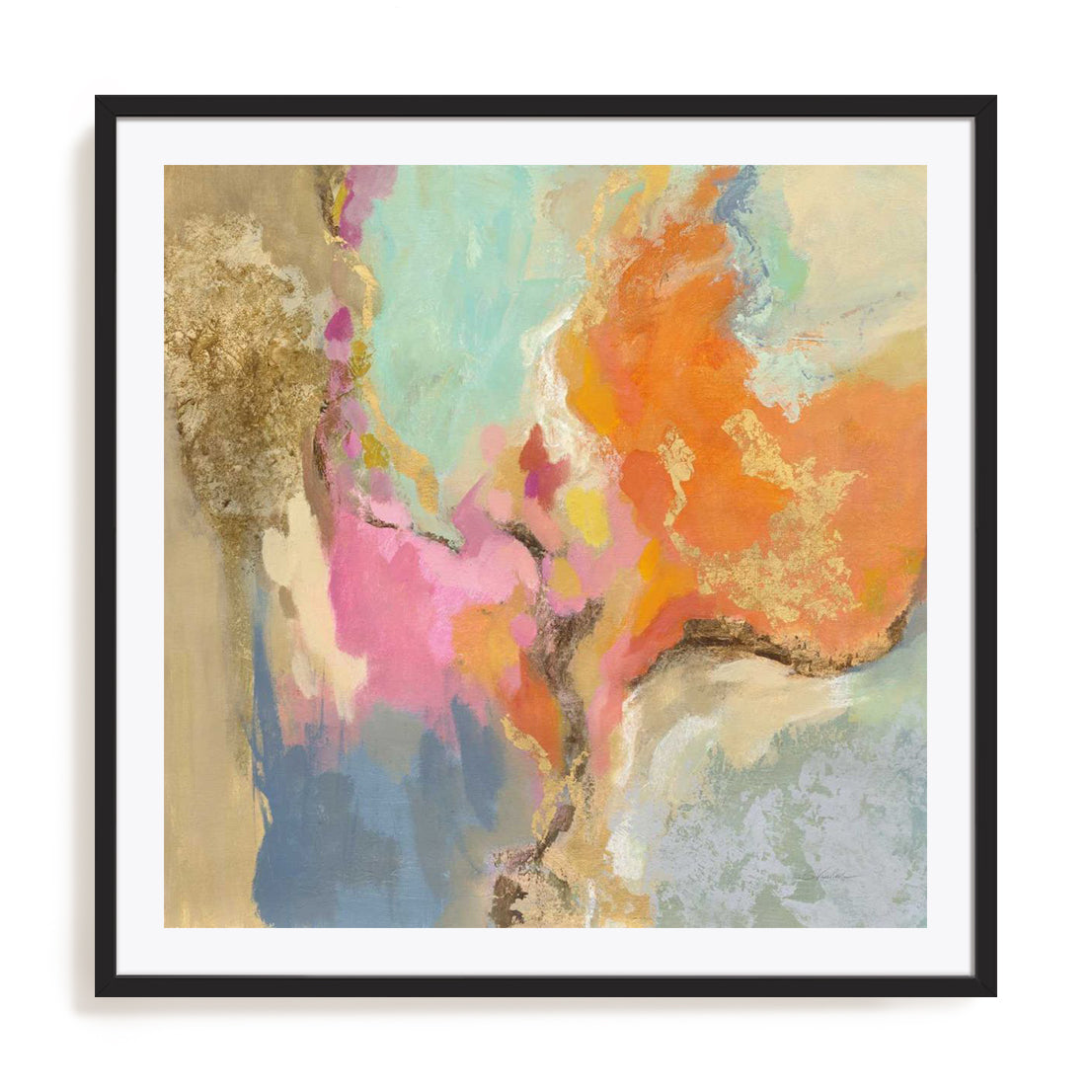 Tangerine Gold Mid Mod Wall Art