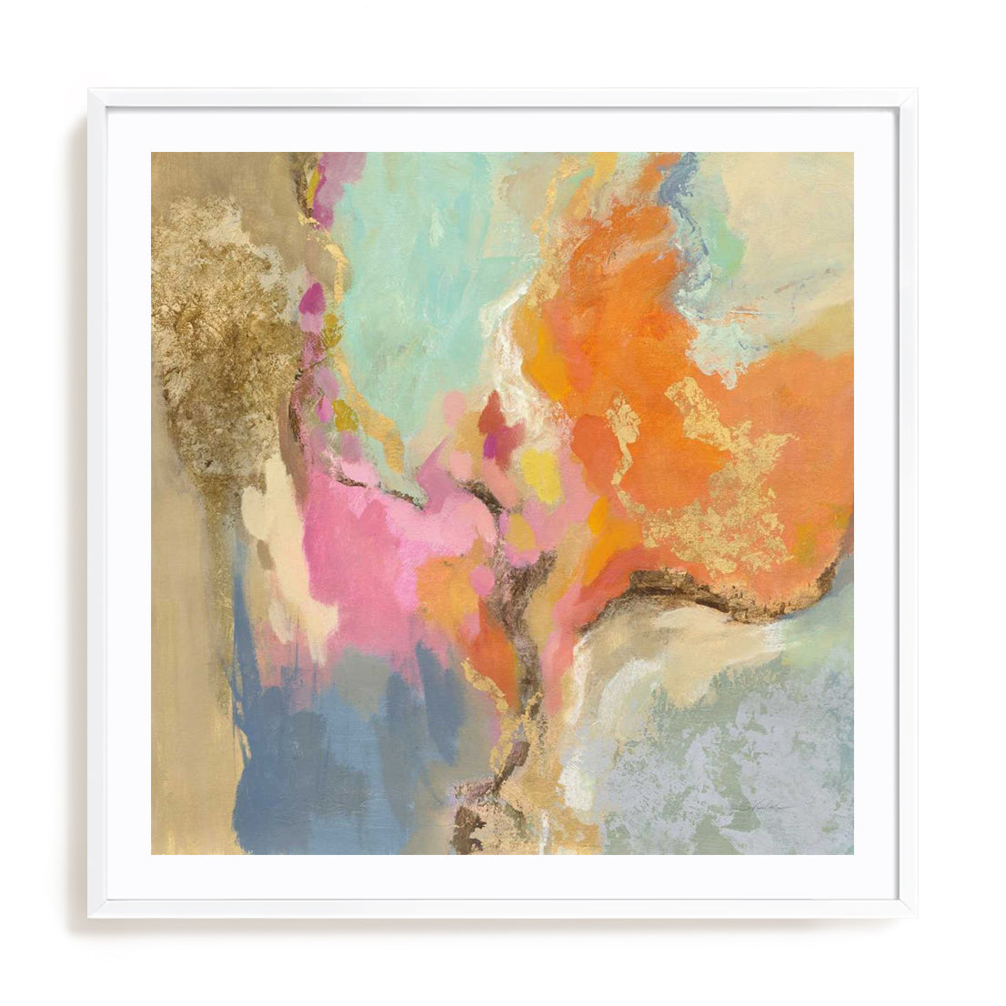 Tangerine Gold Mid Mod Wall Art