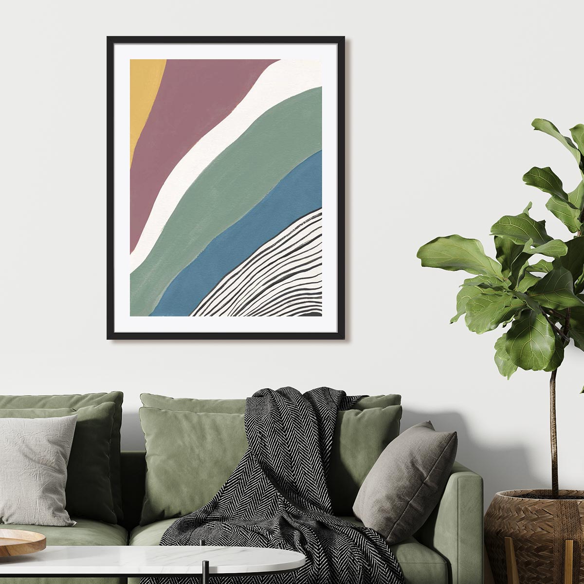Colorful Retro Abstract IV Wall Art