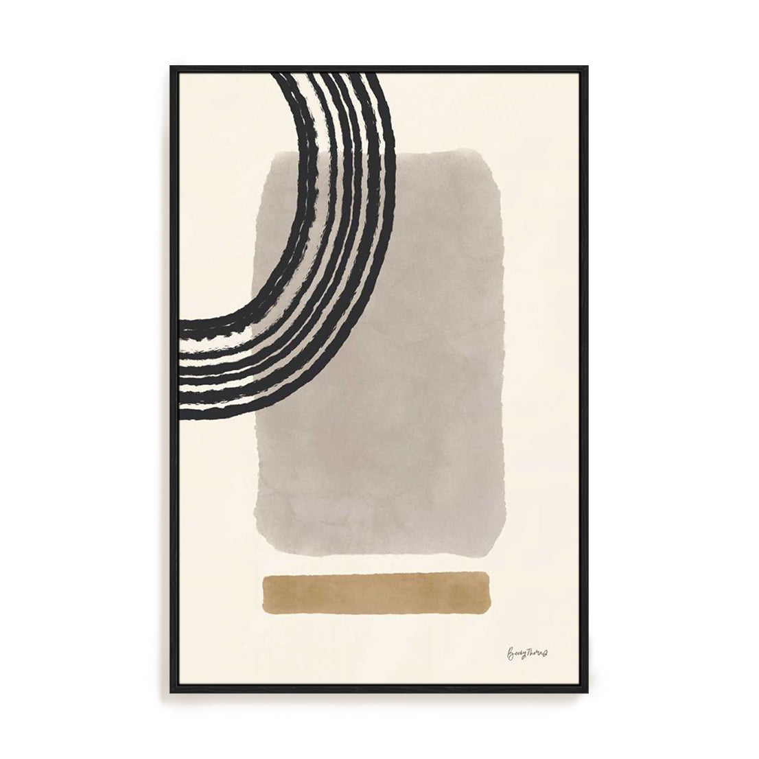 Geo Abstract III Neutral Pink Wall Art