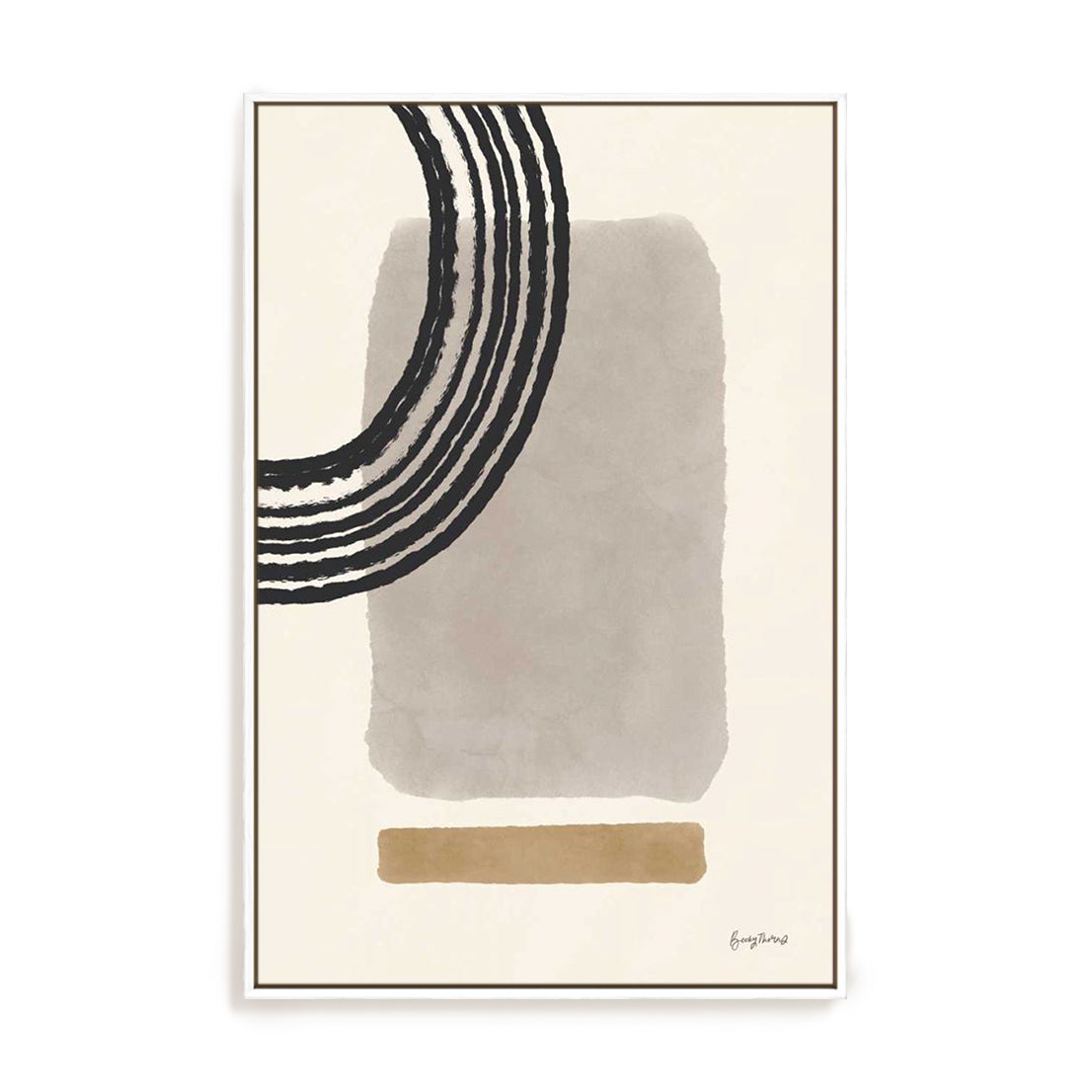 Geo Abstract III Neutral Pink Wall Art