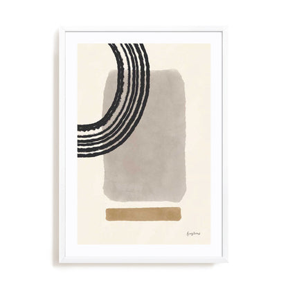 Geo Abstract III Neutral Pink Wall Art