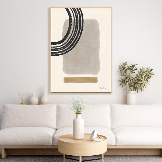 Geo Abstract III Neutral Pink Wall Art