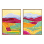 Sunny Landscape I and II Wall Art