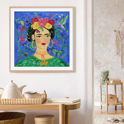 Frida Blue Wall Art
