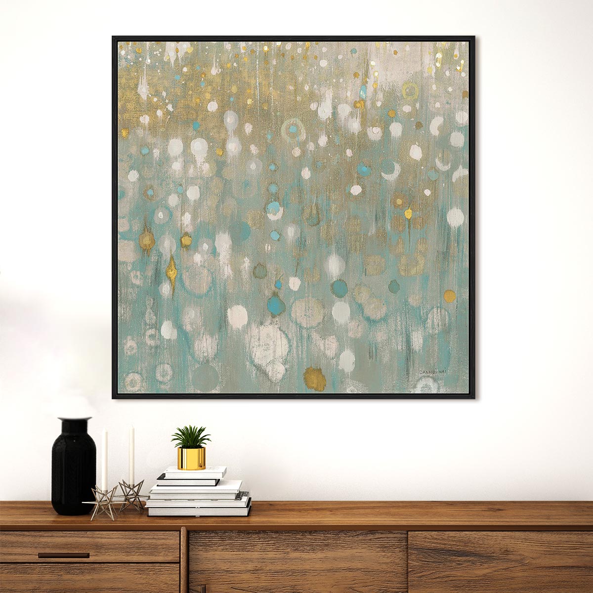 Rain Abstract II Neutral Wall Art