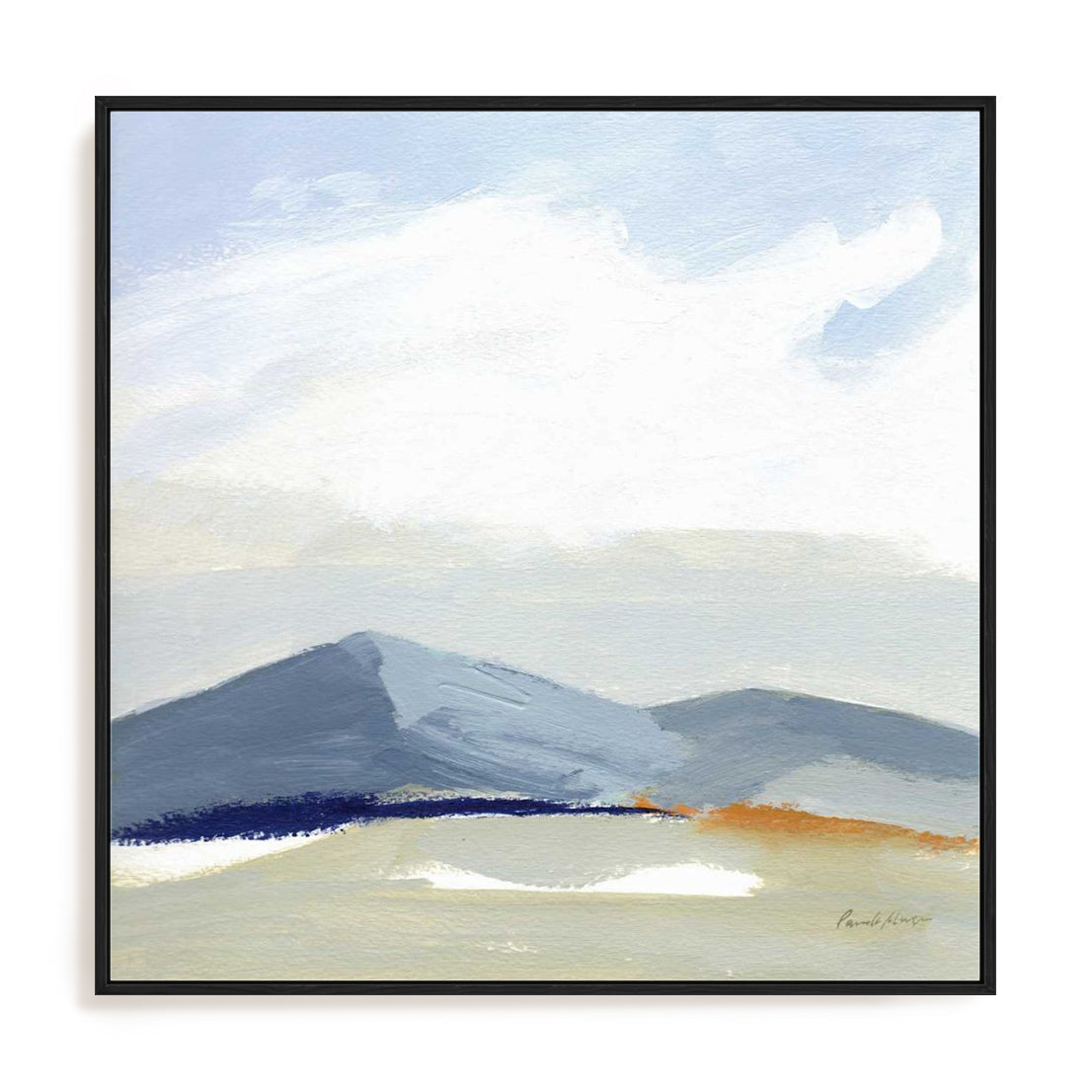 This Land II Art in Stretched Canvas, Framed Print Under Glass, and Gallery Wrapped Shadow Box Canvas