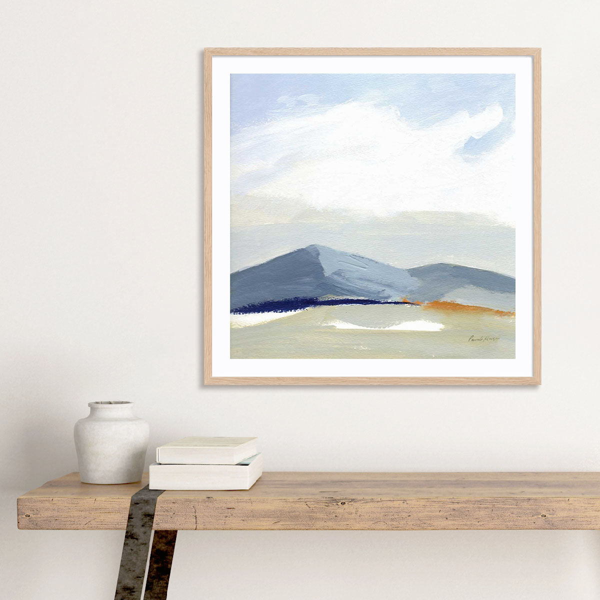 This Land II Art in Stretched Canvas, Framed Print Under Glass, and Gallery Wrapped Shadow Box Canvas