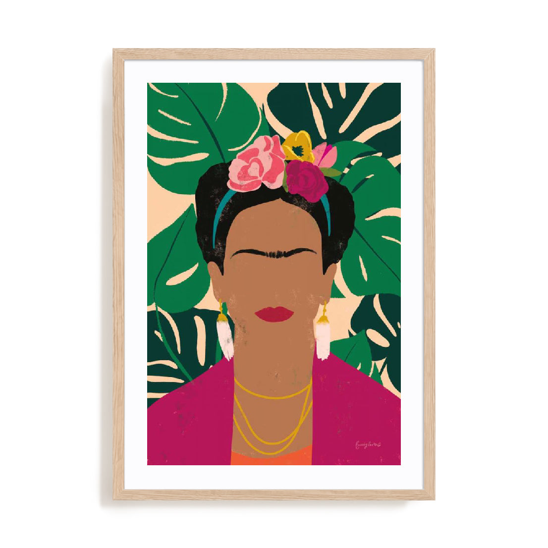 Frida Kahlo I Palms Wall Art