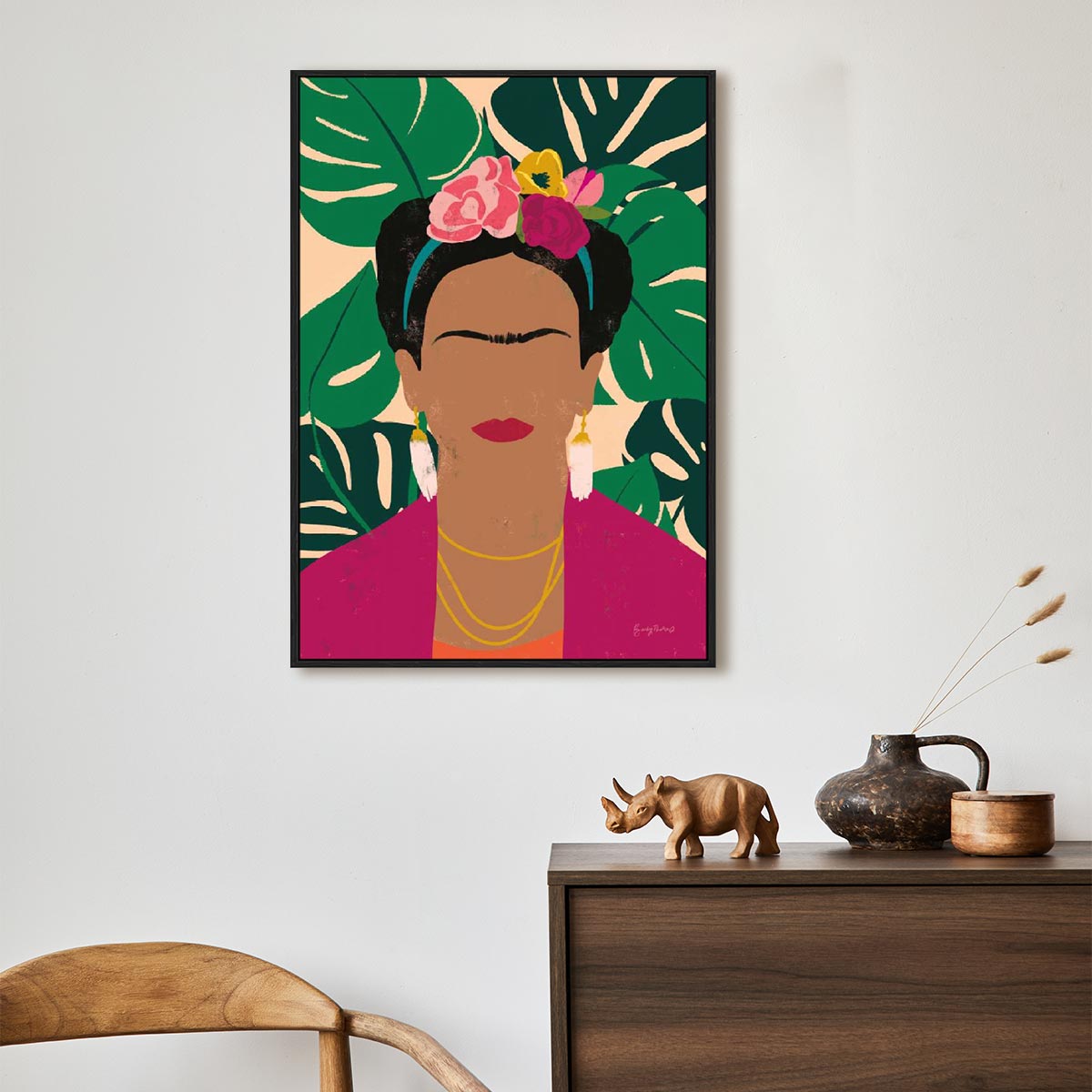 Frida Kahlo I Palms Wall Art