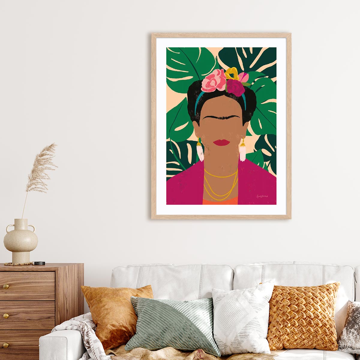 Frida Kahlo I Palms Wall Art