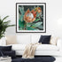 Deep Tropical Protea Crop Wall Art