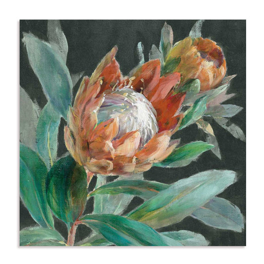 Deep Tropical Protea Crop Wall Art
