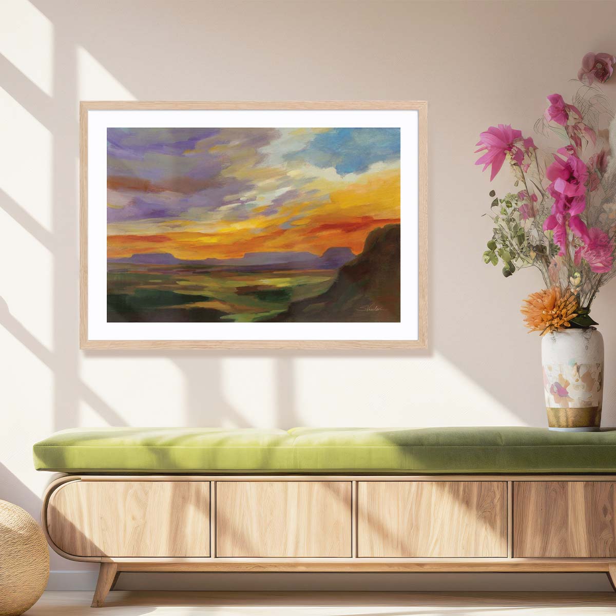 Sonoran Desert Sunset Wall Art