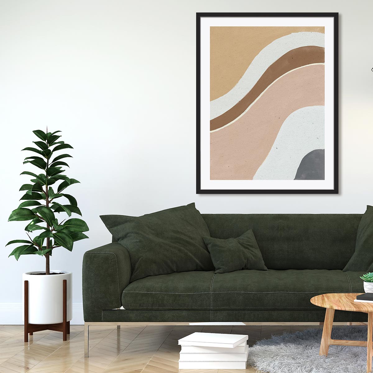 Flowing II Neutral Crop Wall Art