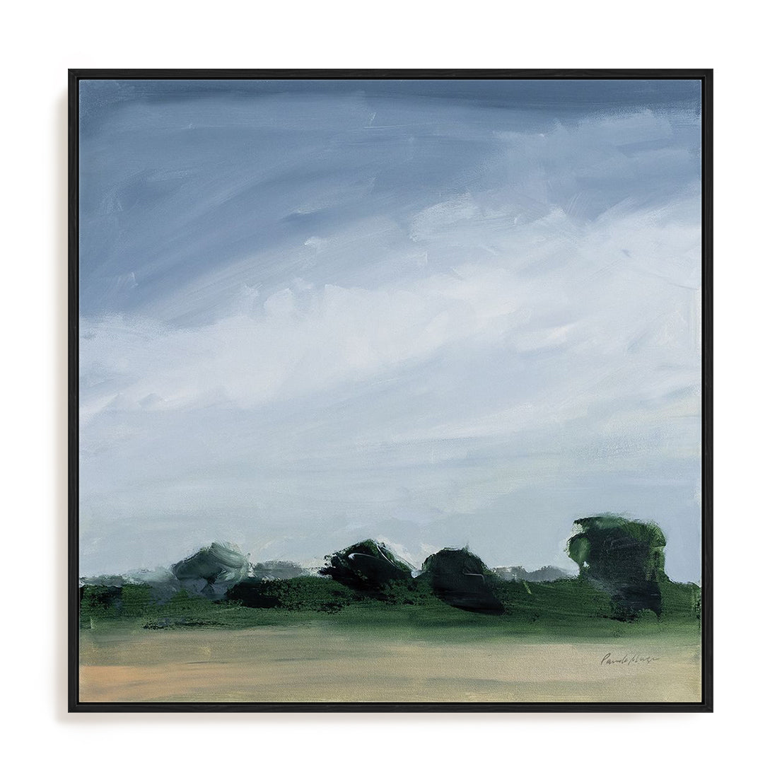 Gray Over Green Wall Art