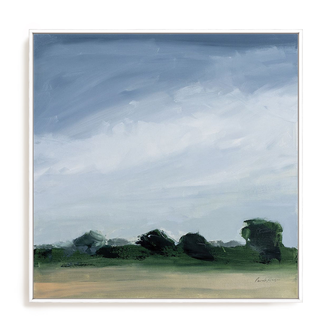 Gray Over Green Wall Art