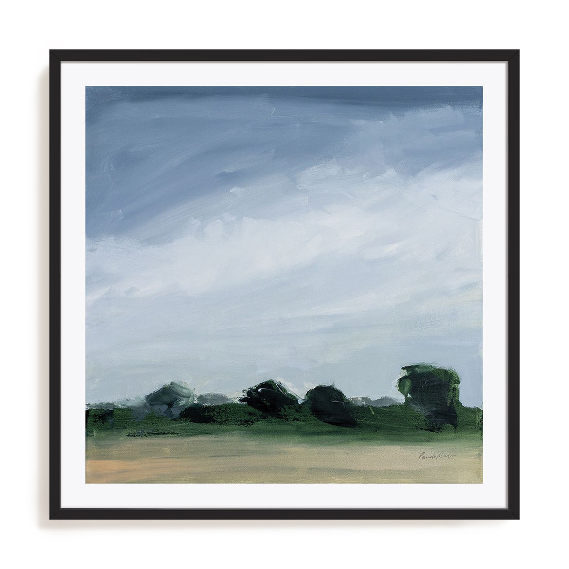 Gray Over Green Wall Art