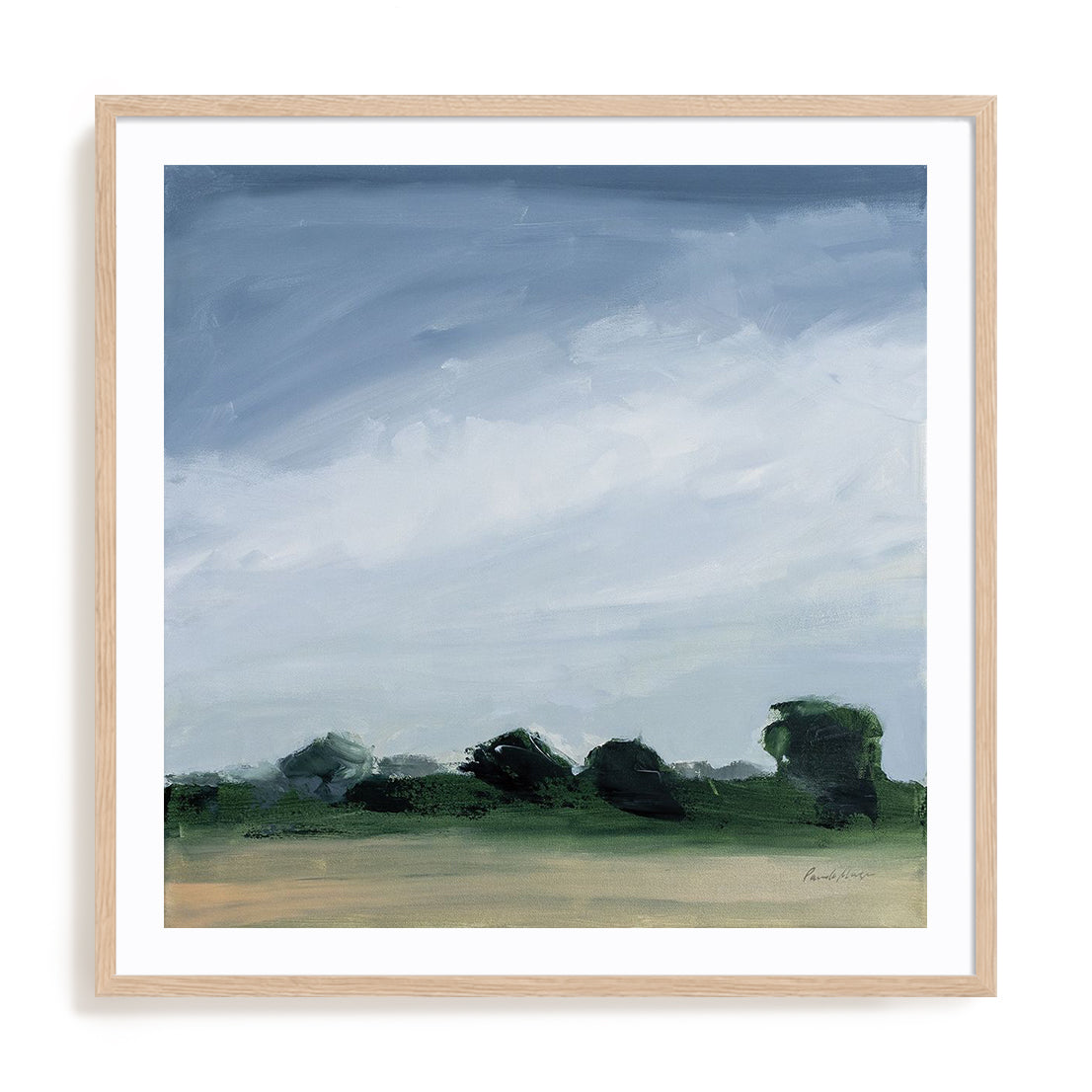 Gray Over Green Wall Art