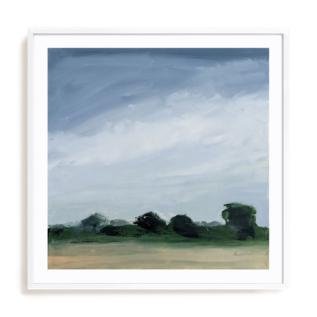 Gray Over Green Wall Art