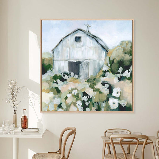 Summer Barn One Window Neutral Wall Art