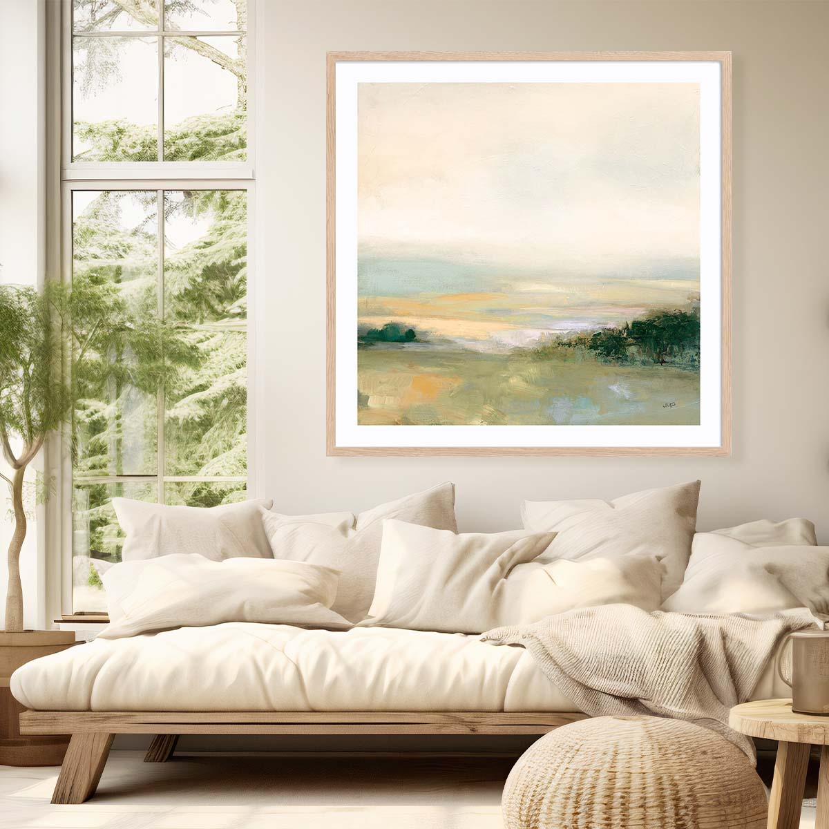 Dark Glowing Valley Neutral Wall Art