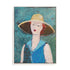 Flea Market Portrait II Blue Wall Art